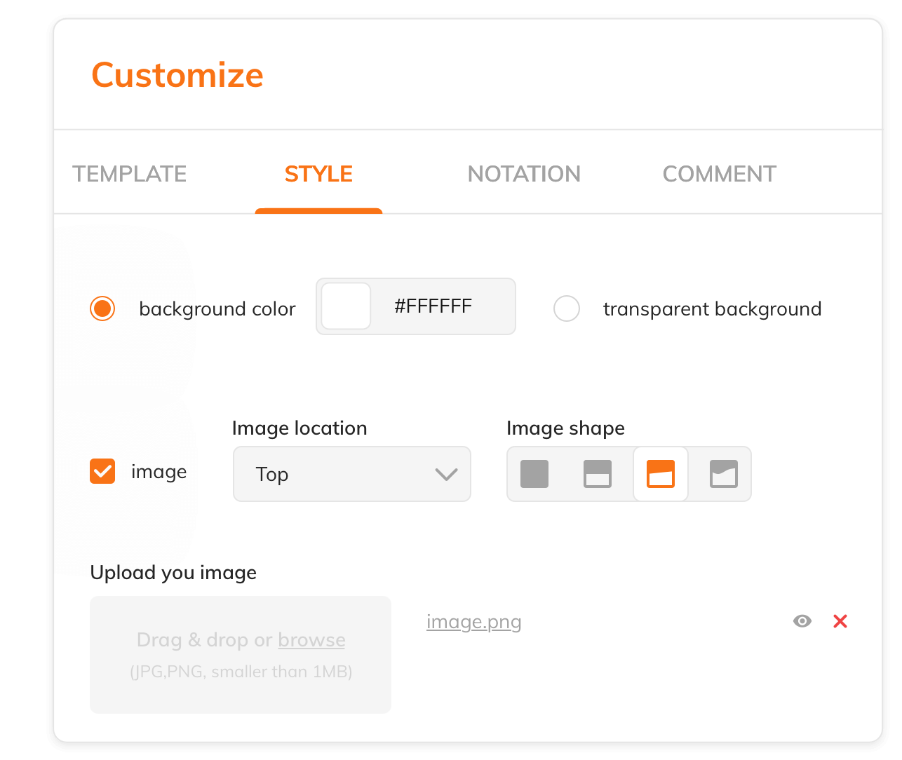 custom modale example images